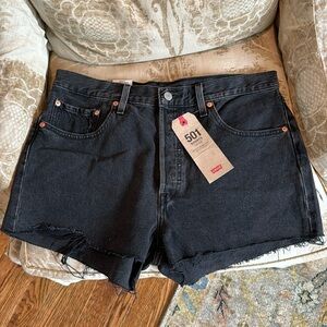 Levi’s 501 Black Shorts